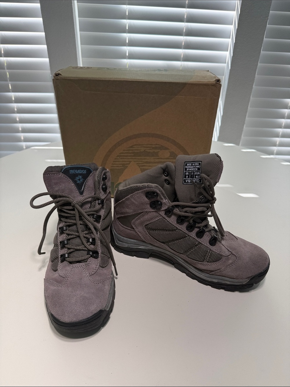 Nevados Taupe Suede Hiking Boots